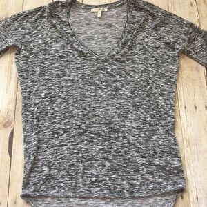 Express Marbled Gray Top